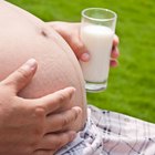 Pregnant woman with pills
