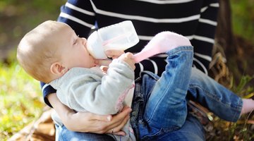 Woman breastfeeding baby