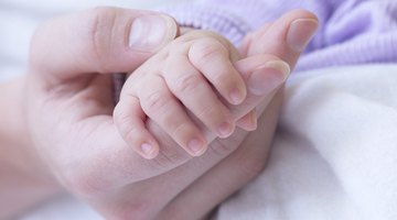 Baby in doctor's office for medical checkup