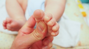 Close-up of baby's face