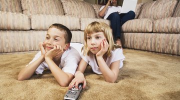 Children posing outdoors