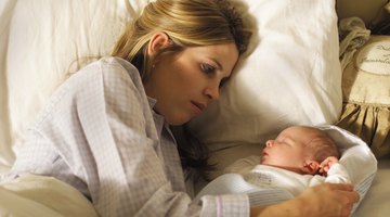 Mother with her newborn baby