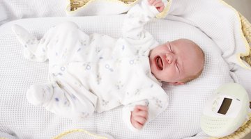Infant boy showing upset